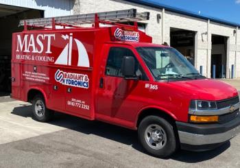 Mast Heating & Cooling truck ready to provide Furnace service in Spring Lake